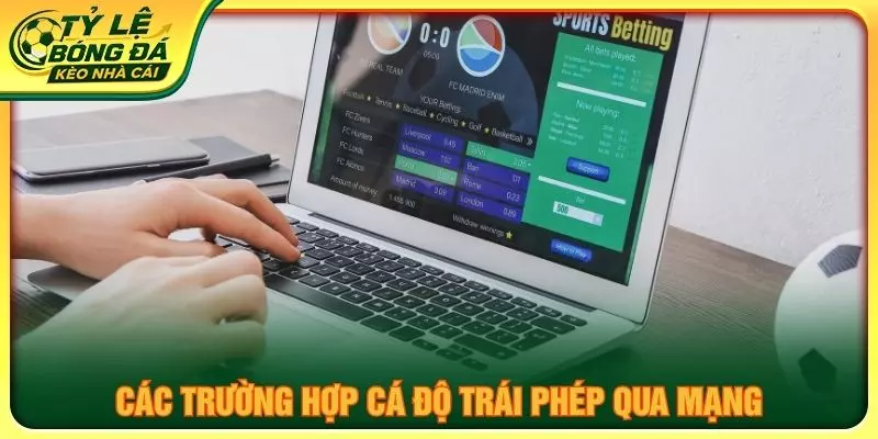 Các trường hợp cá độ trái phép qua mạng
