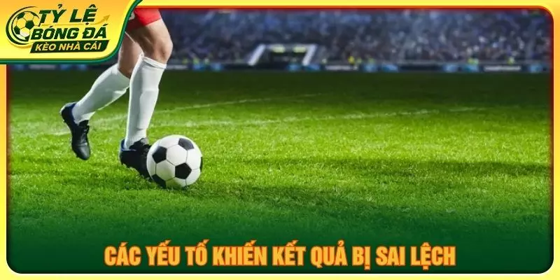 Các yếu tố khiến kết quả bị sai lệch