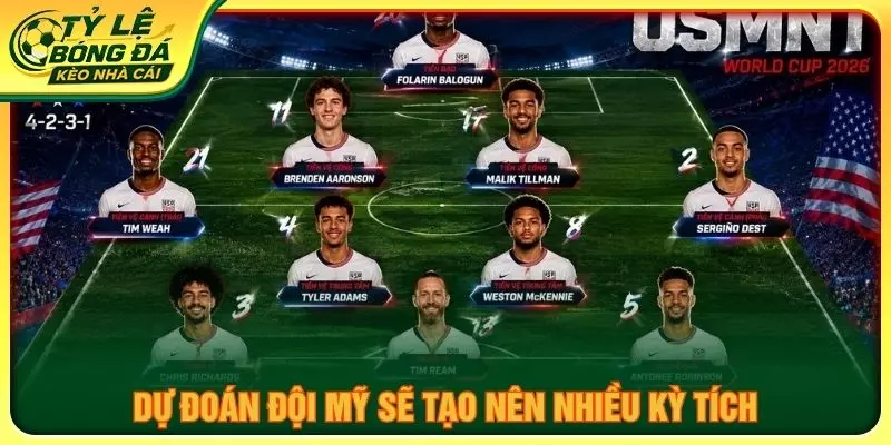Dự đoán đội Mỹ sẽ tạo nên nhiều kỳ tích