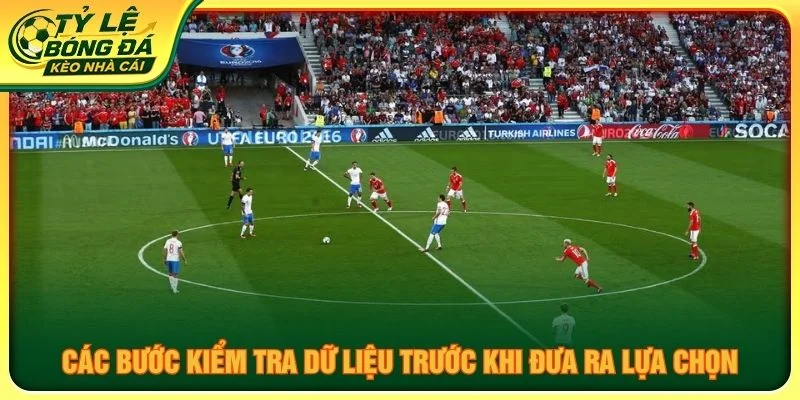 Các bước kiểm tra dữ liệu trước khi đưa ra lựa chọn