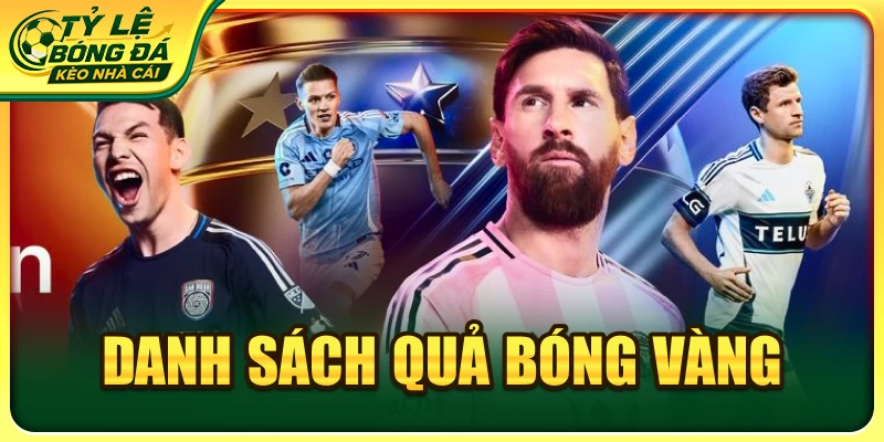 danh sách quả bóng vàng