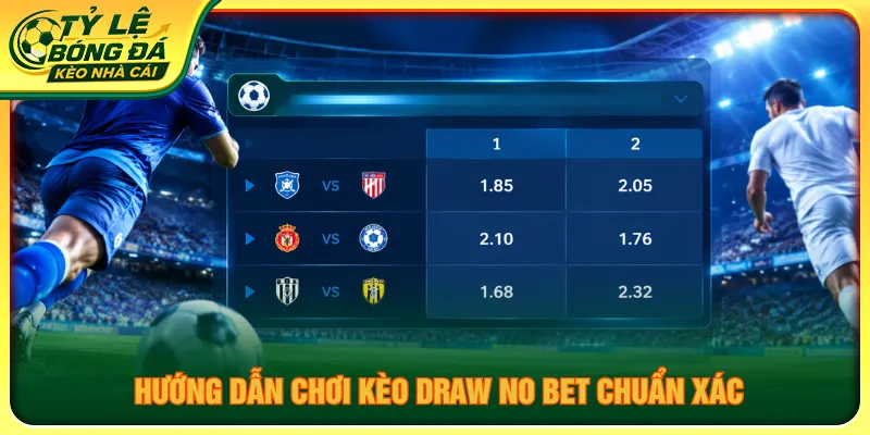 Hướng dẫn cách đọc kèo draw no bet và tính tiền thưởng