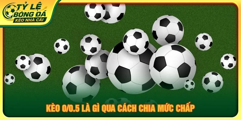 Kèo 0/0.5 là gì qua cách chia mức chấp