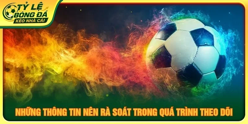 Những thông tin nên rà soát trong quá trình theo dõi